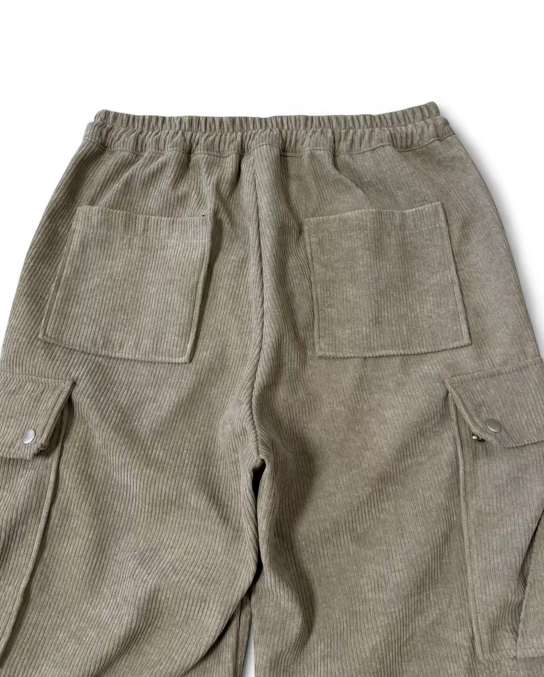 👦🏻👧🏻可穿 - 多袋設計燈芯絨工裝褲