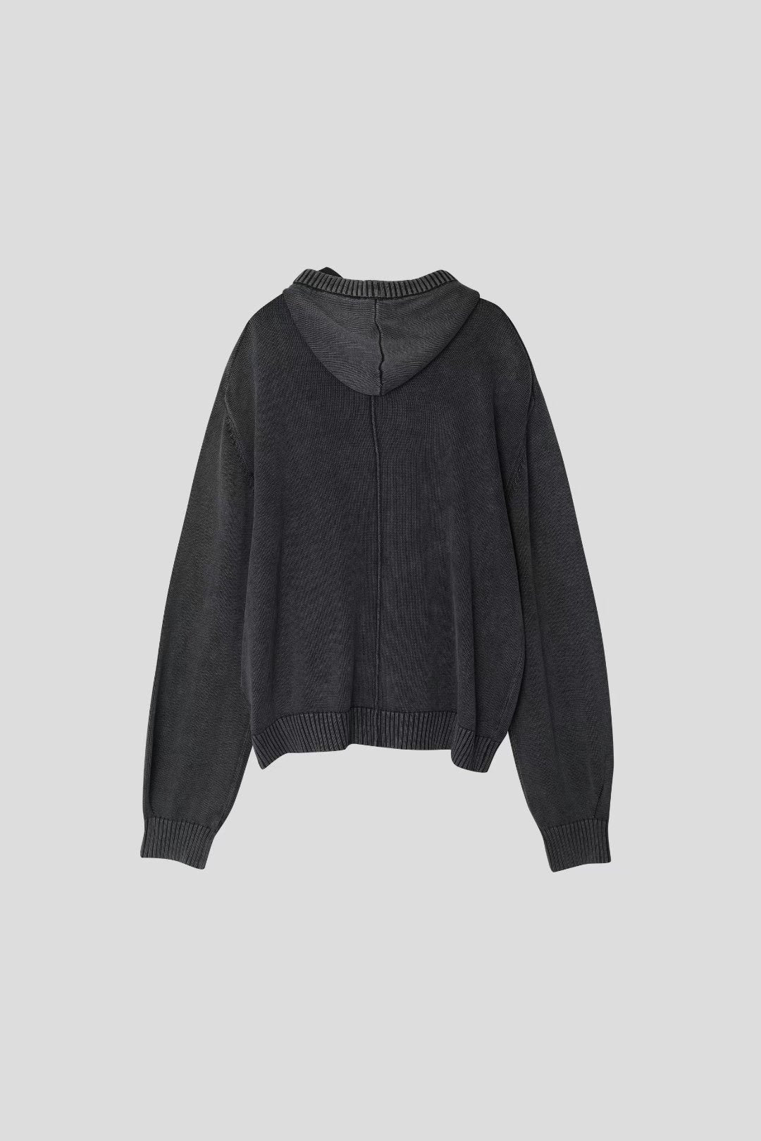 洗水連帽拉鍊外套