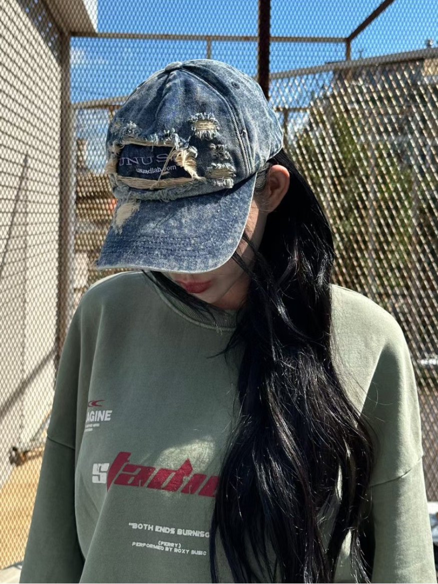 美式水洗牛仔帽