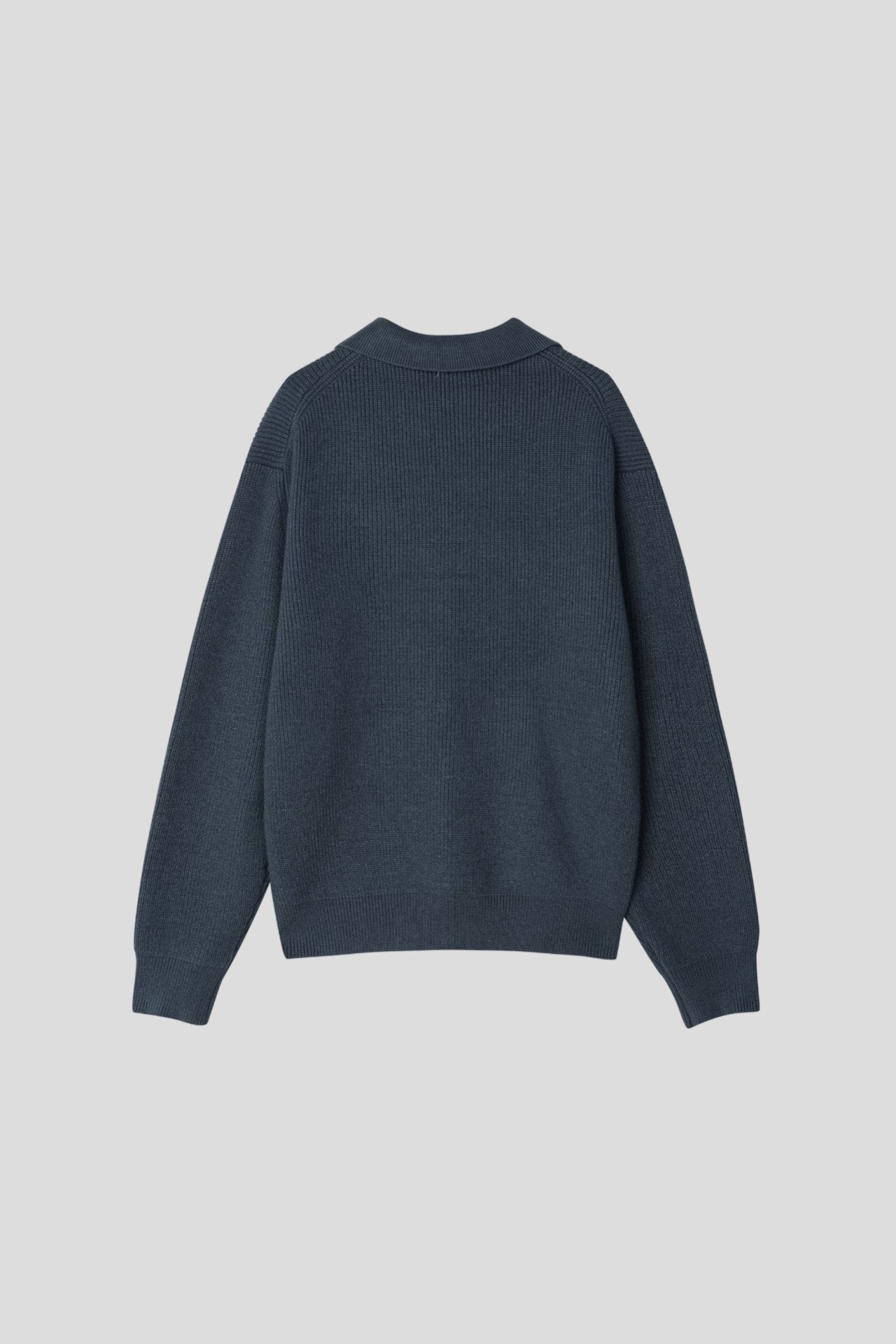 半拉鍊長袖針織冷衫