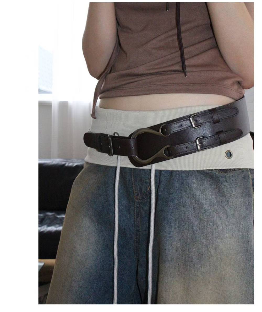 翻邊復古做舊牛仔褲