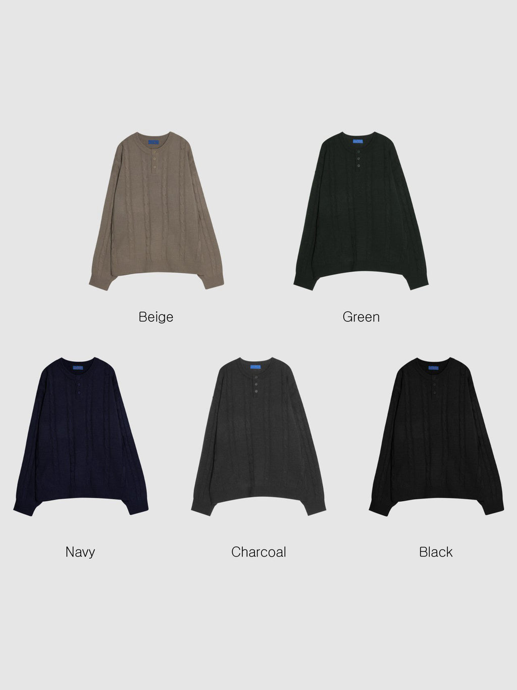 麻花亨利針織衫