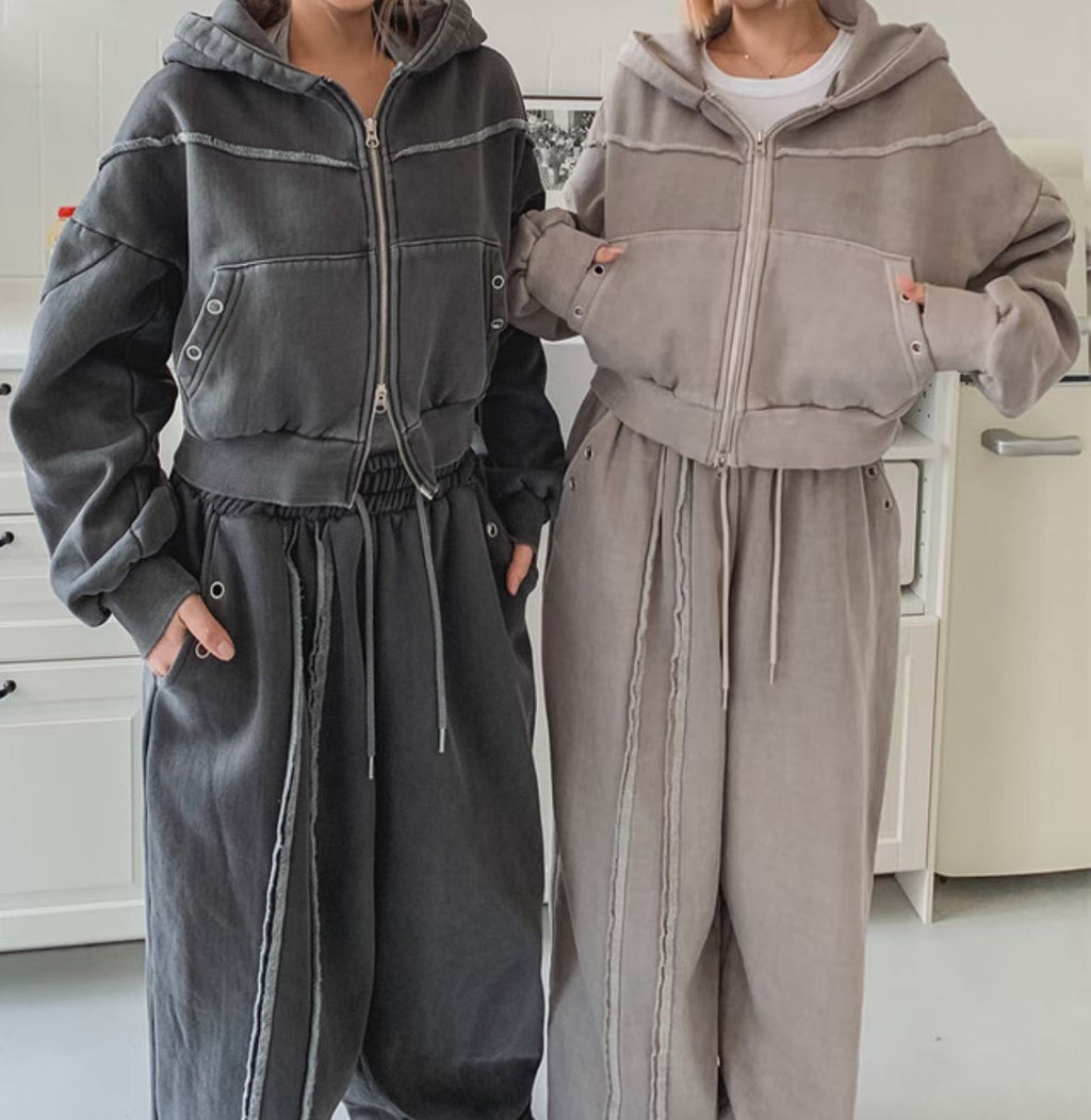 型格拼布感短版外套