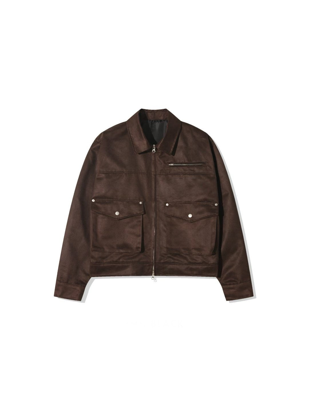 塗層絨面革夾克