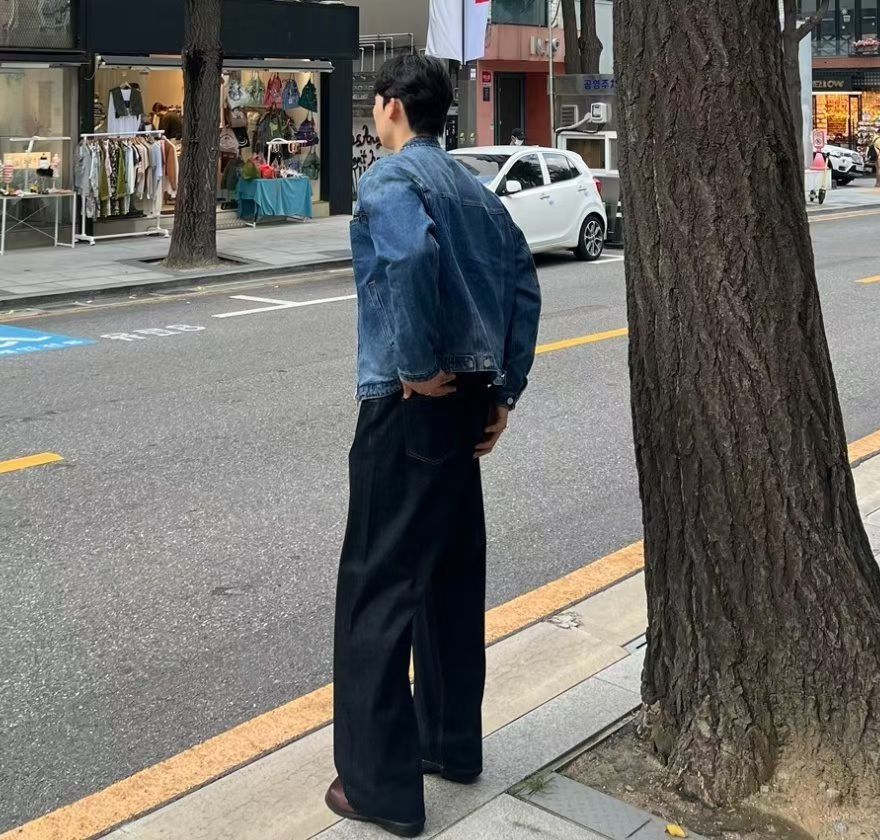 立領牛仔外套