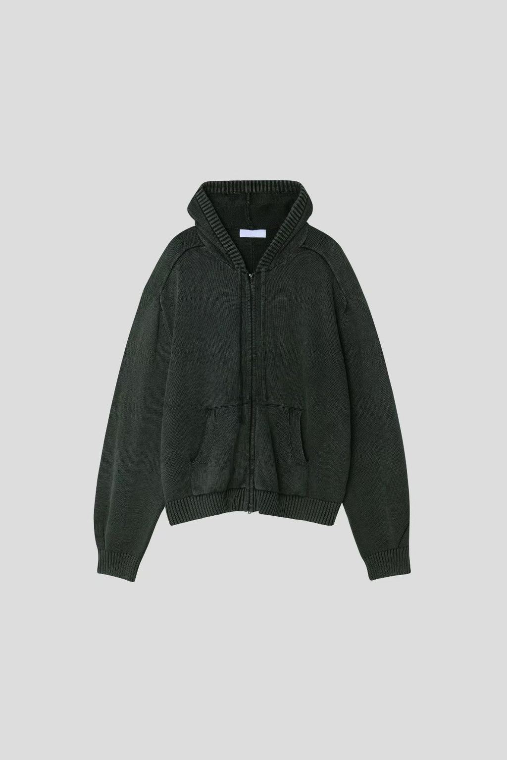 洗水連帽拉鍊外套