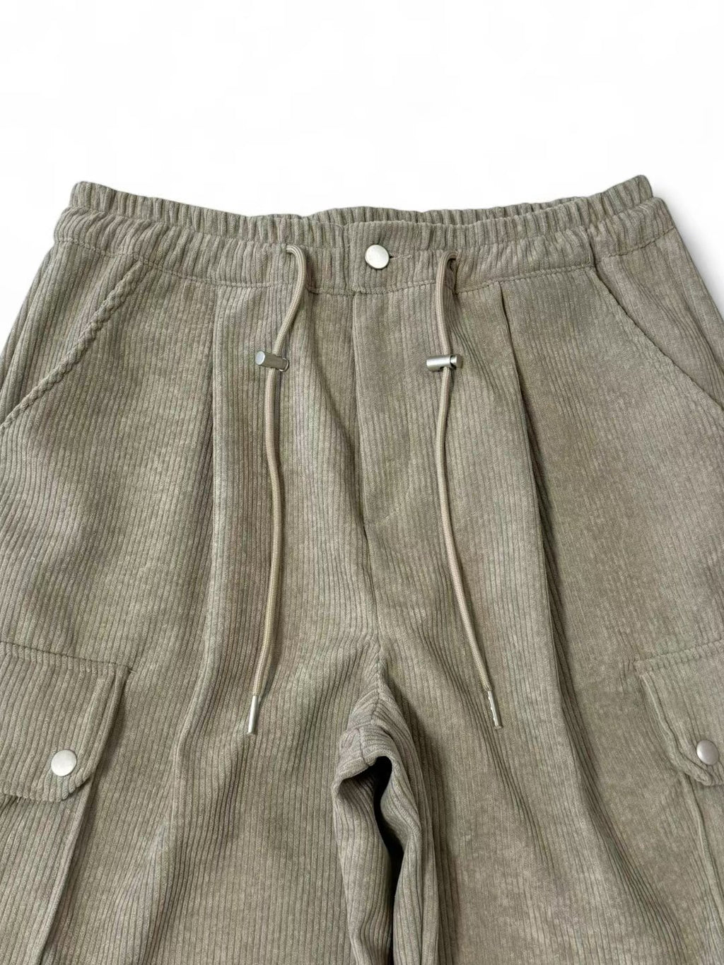 👦🏻👧🏻可穿 - 多袋設計燈芯絨工裝褲