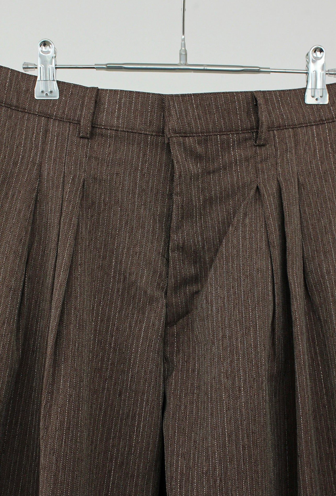 👦🏻👧🏻可穿 - 人字紋條紋休閒闊腳褲