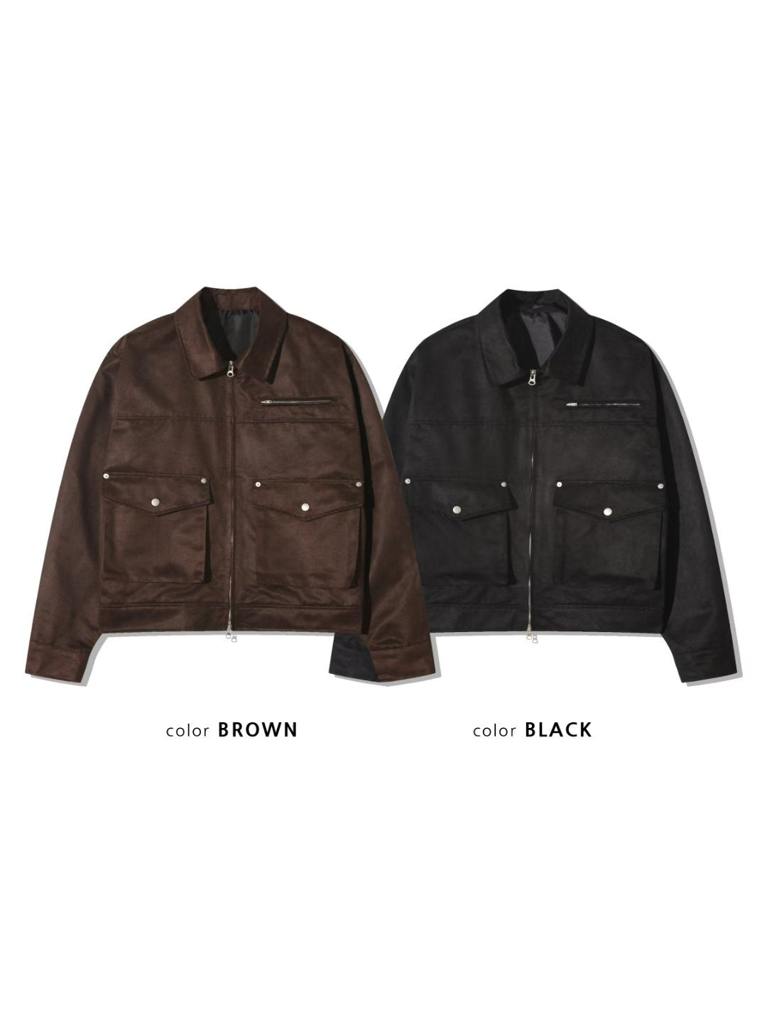 塗層絨面革夾克