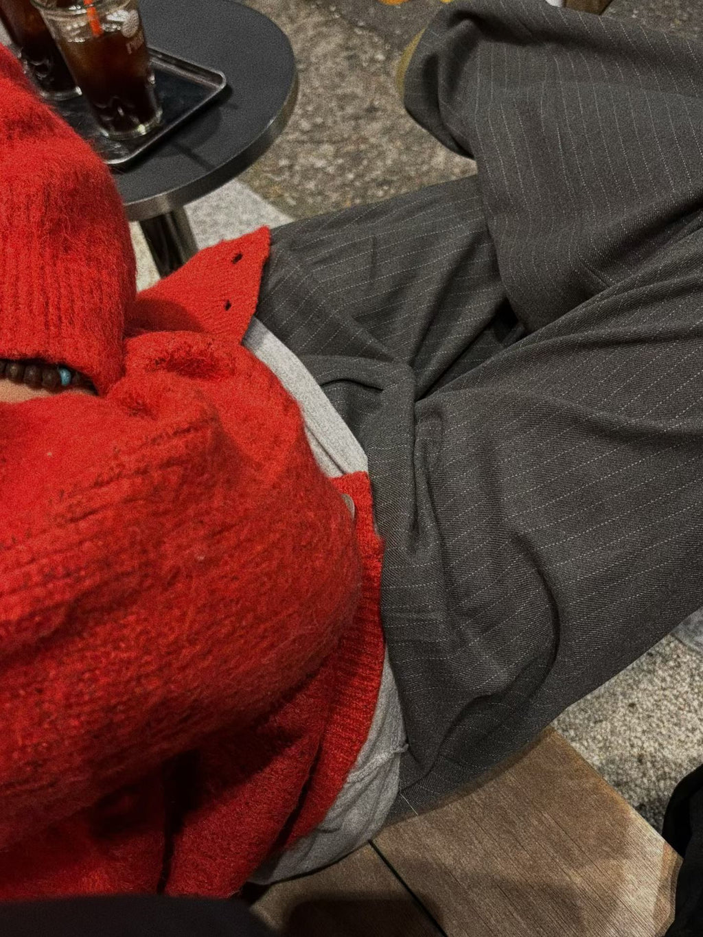 休閒風暗紋西褲