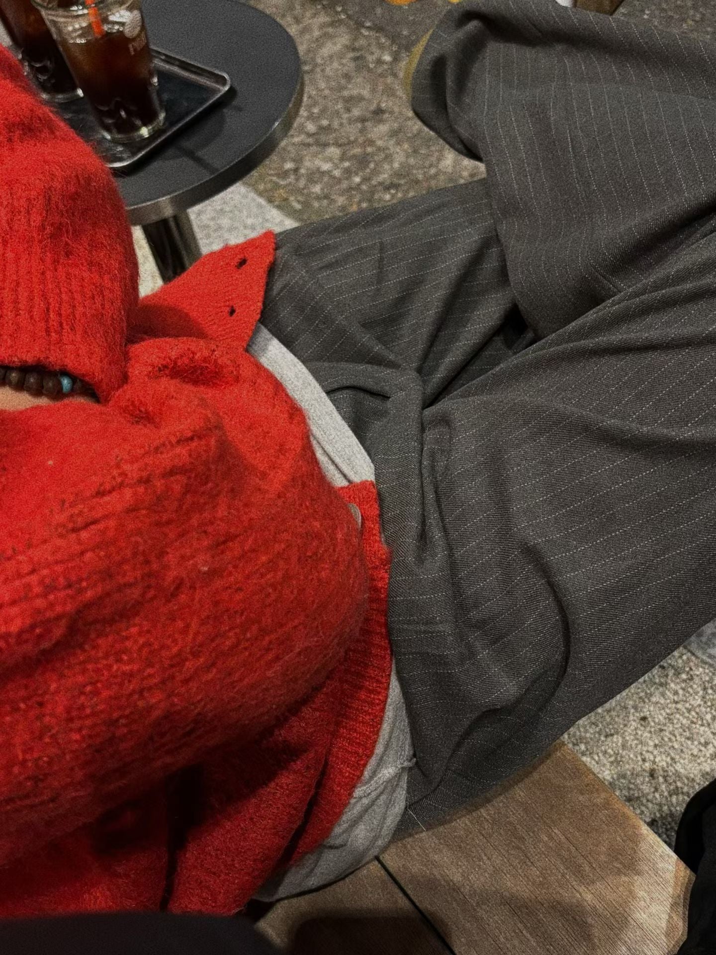 休閒風暗紋西褲