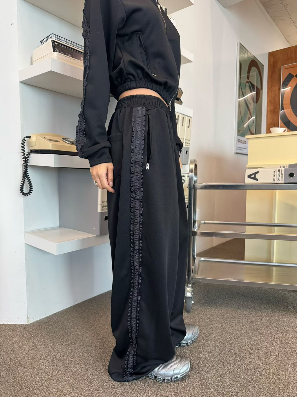 花邊運動風長褲