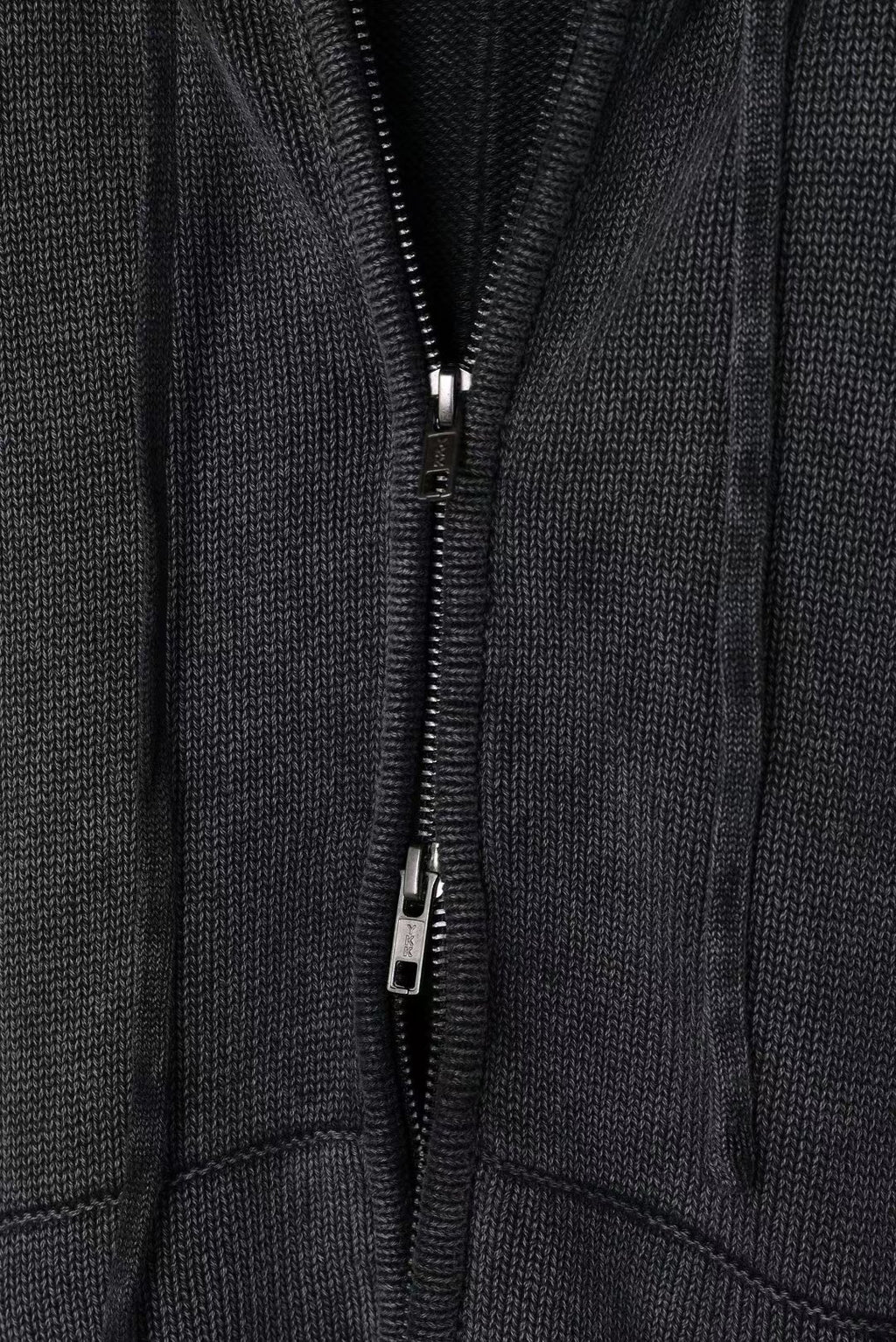 洗水連帽拉鍊外套