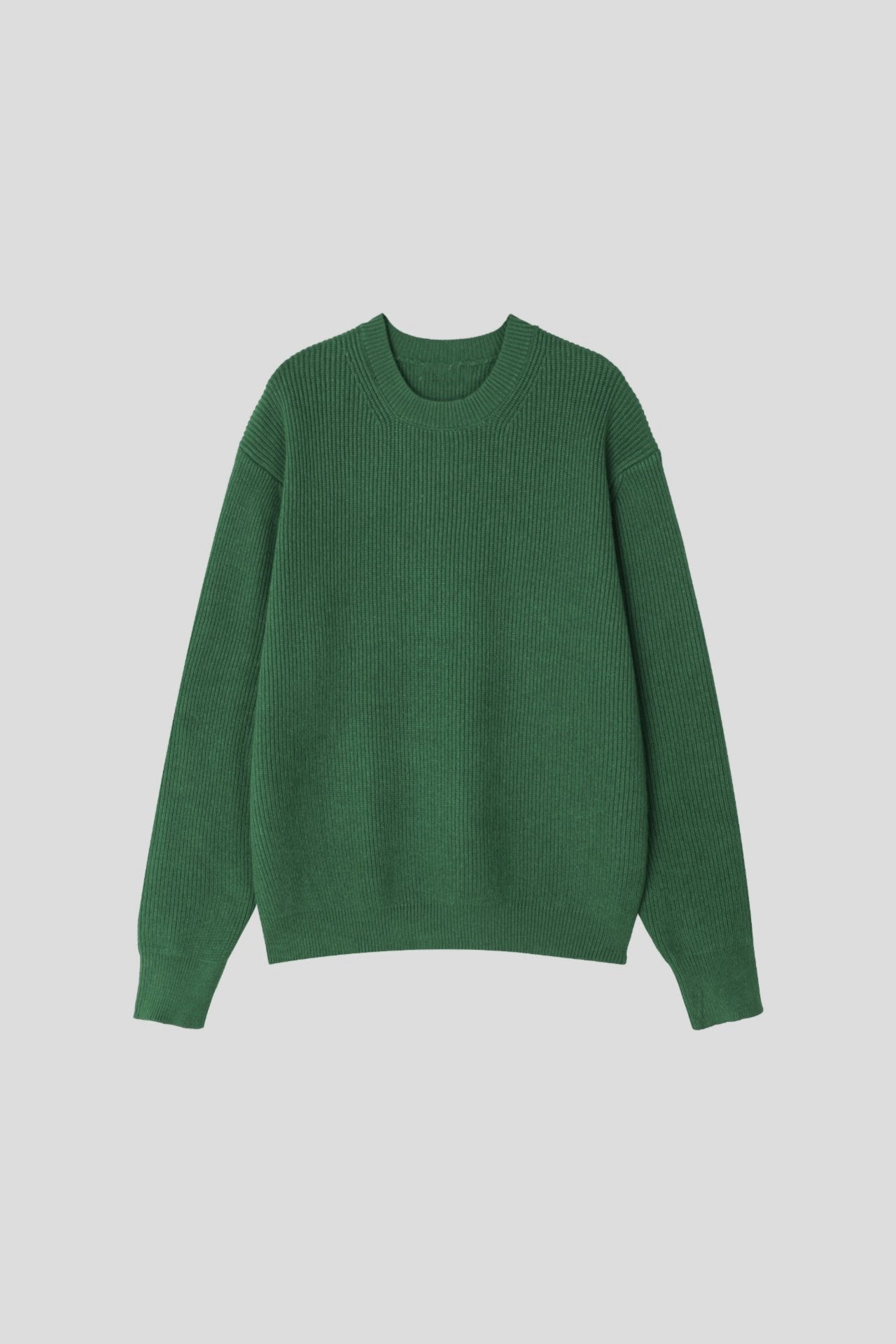 純色圓領針織上衣