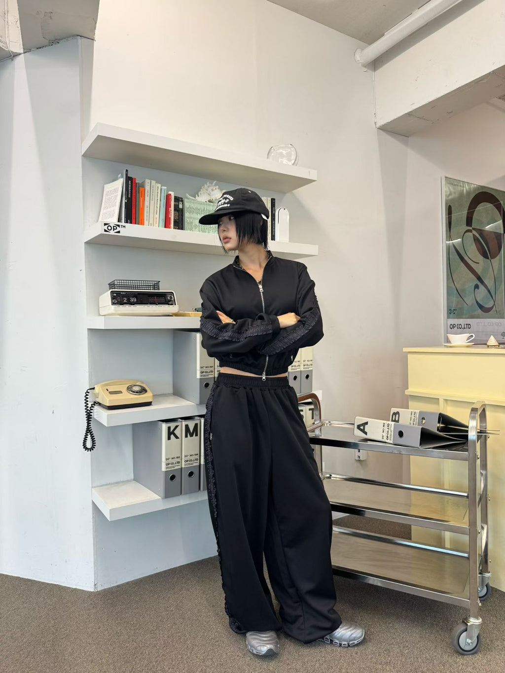 花邊運動風長褲