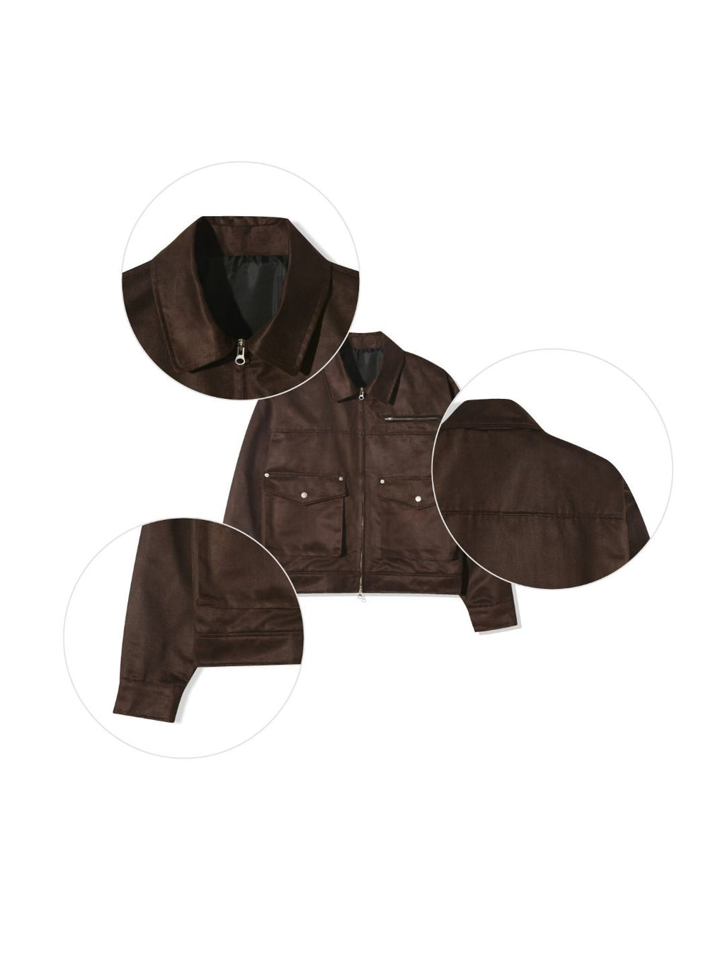 塗層絨面革夾克