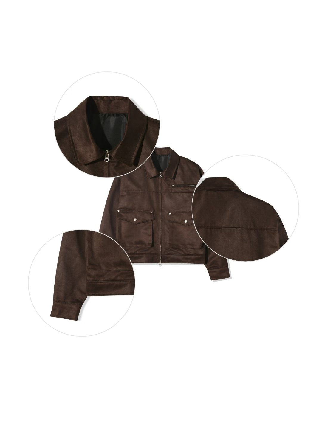 塗層絨面革夾克