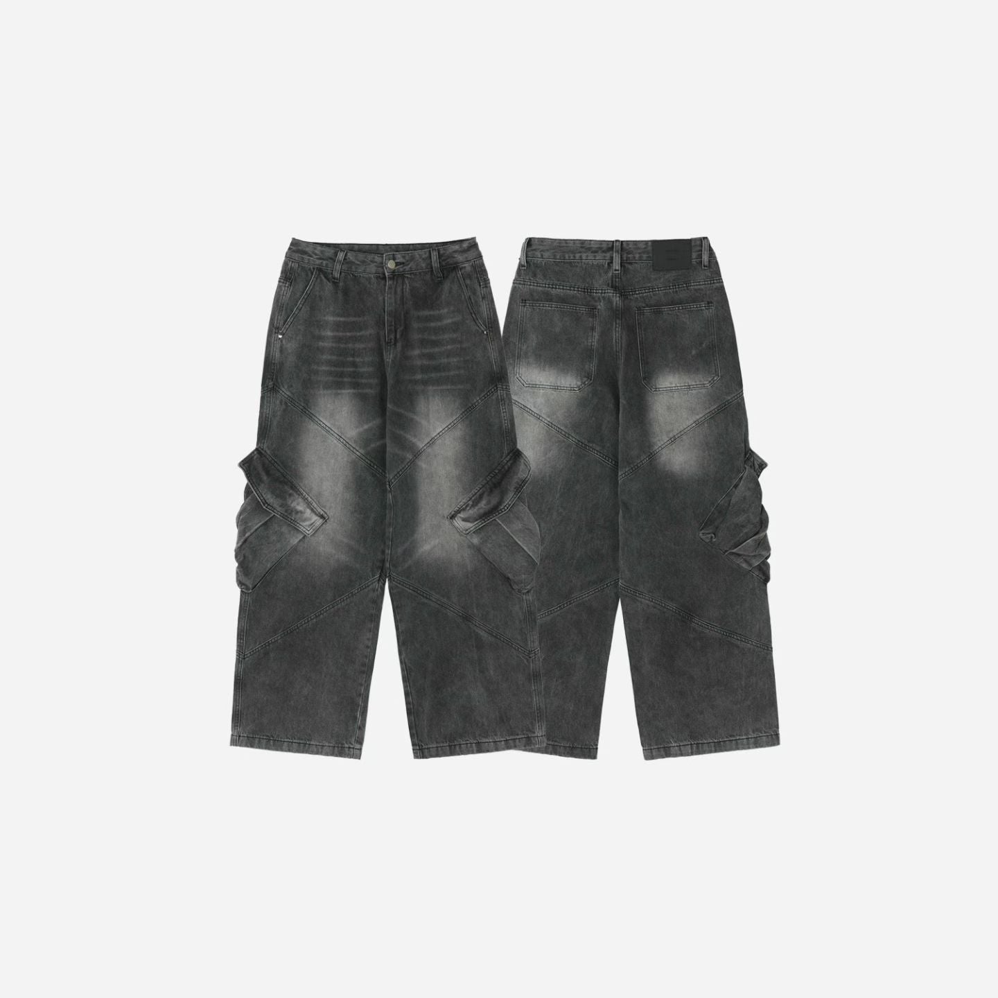 垂墜感Baggy牛仔寬褲