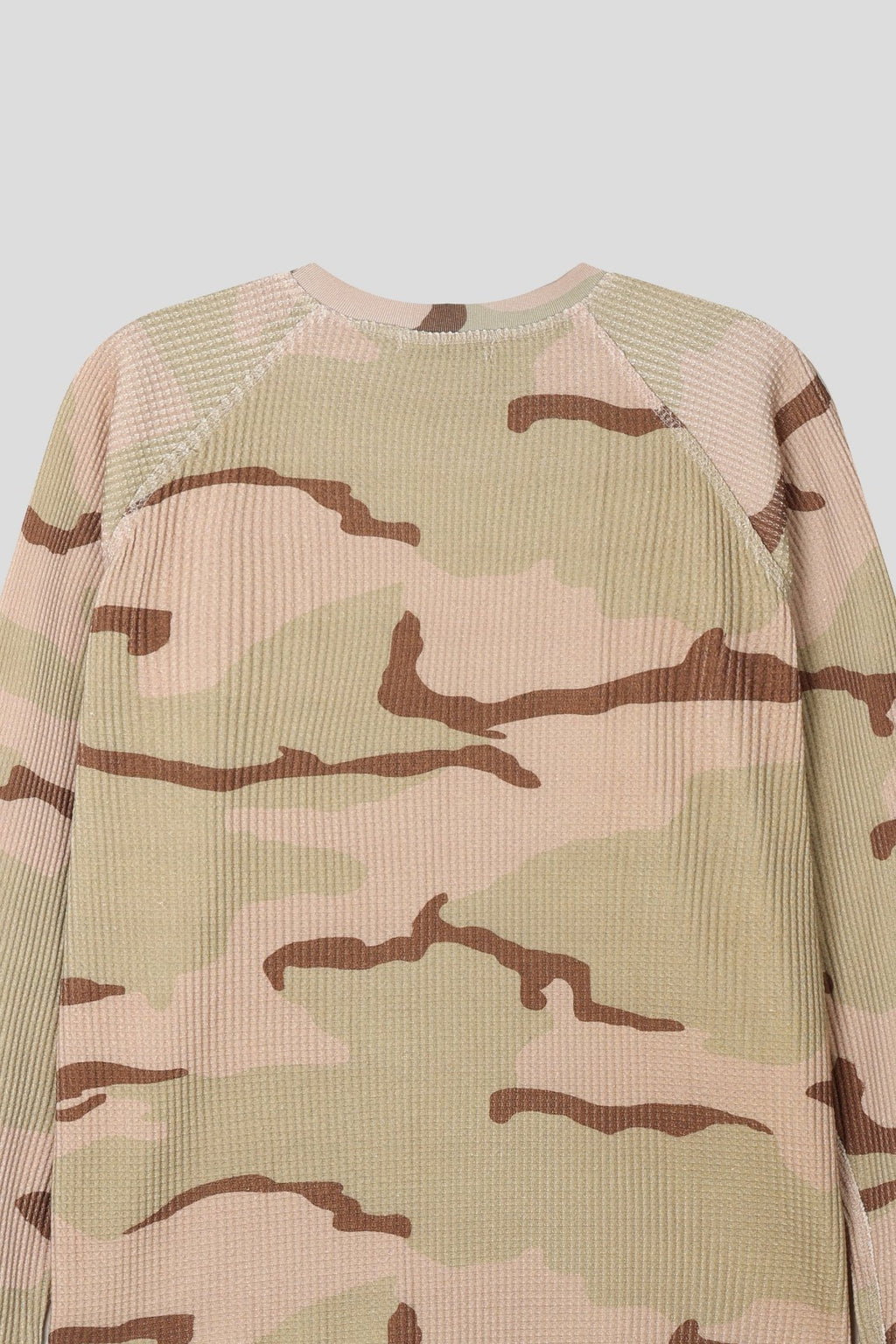 迷彩華夫格長袖上衣