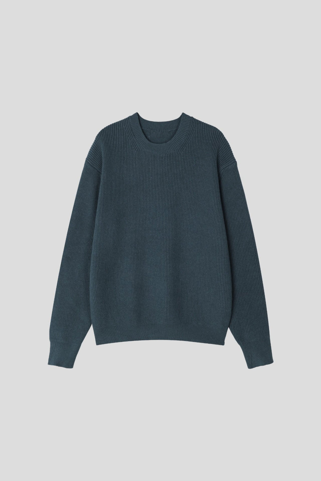 純色圓領針織上衣